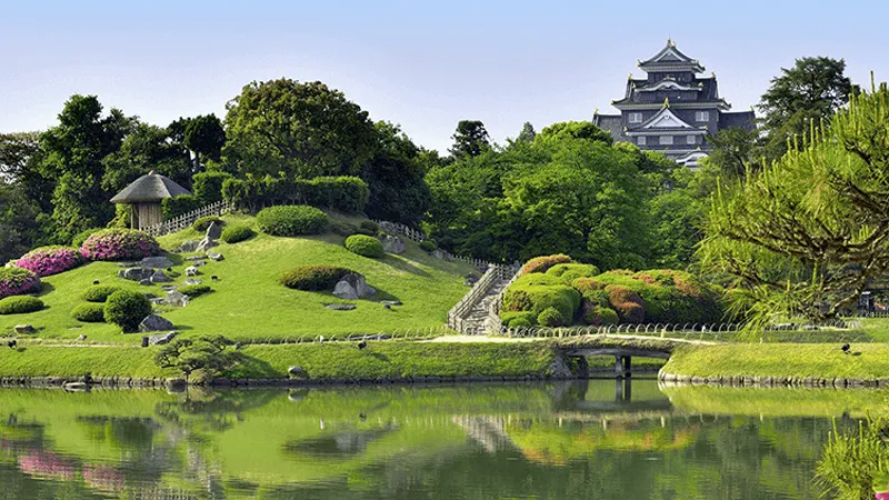 岡山城と後楽園
