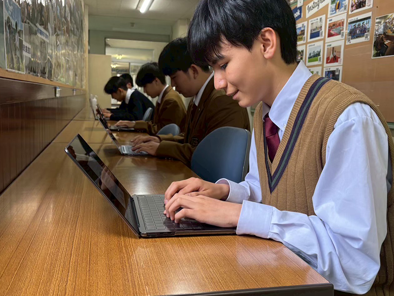 「情報1」タイピングの授業